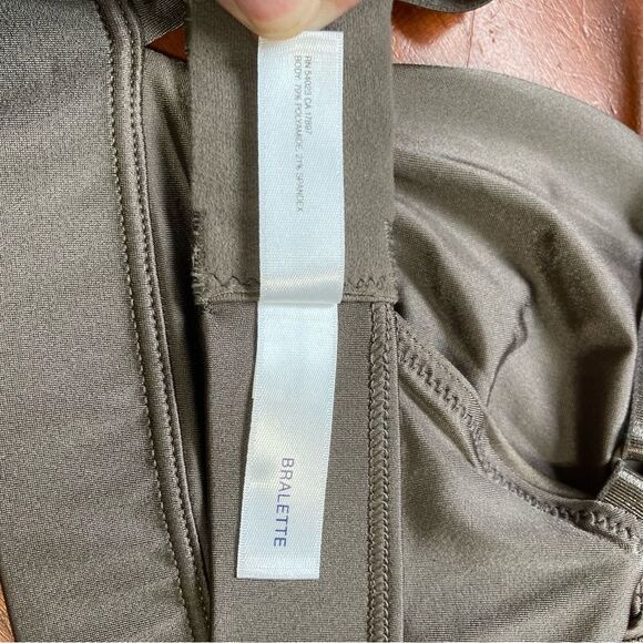 GAP Bralette Satin Triangle New Cashmere Shimmery Womens Large - Picture 11 of 12